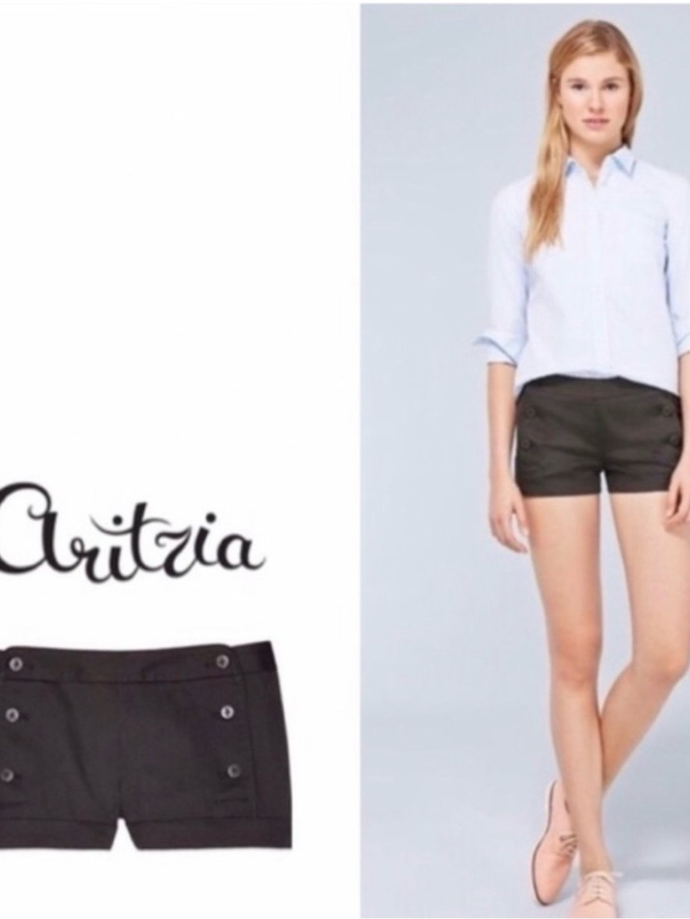 Aritzia Talula Starboard Shorts Black Size 6